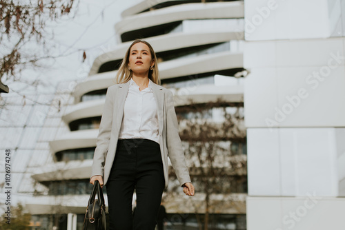 Business professional walki...