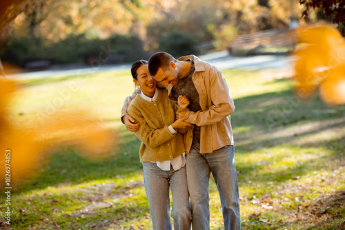 Joyful couple enjoying a su...
