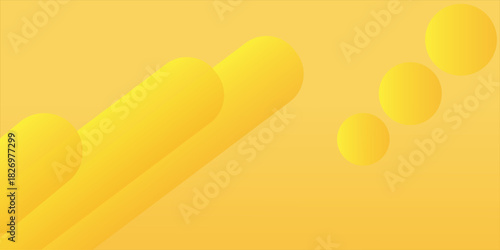 Liquid color background design. Yellow elements with fluid gradient. Dynamic shapes composition. Vector illustration