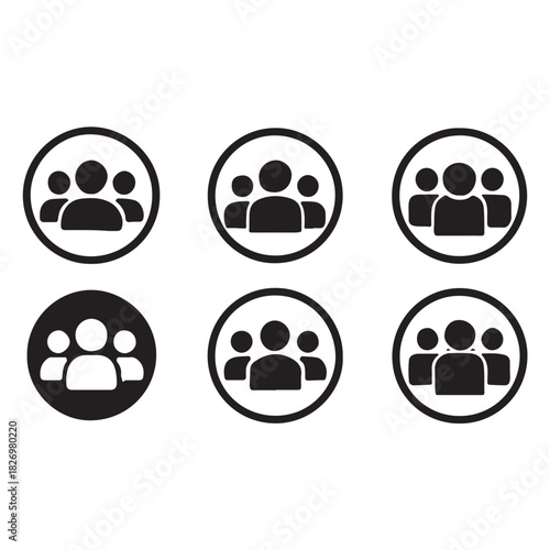 Team people. User profile symbol. vector
