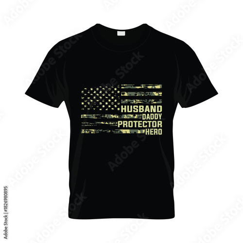 Husband Daddy Protector Hero T-Shirt