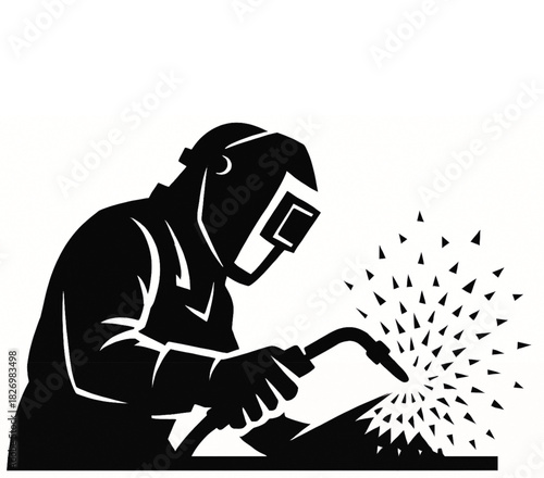 Welder Worker Silhouette