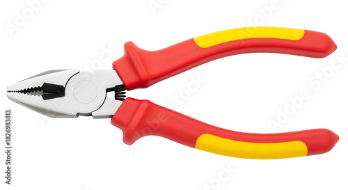 Red Insulated Combination Pliers