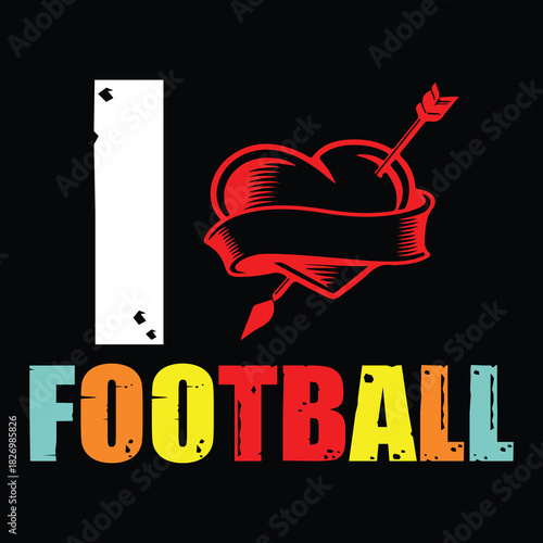 Football T Shirt Print Template, Typography Design For Shirt, Mugs, Iron, Glass, Stickers, Hoodies, Pillows, Phone Cases, etc