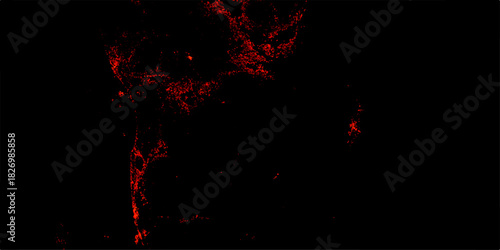 Colorful dust explode Paint of Holi, dust particles splash. Dark red slate background toned classic color. Distressed rough grunge texture surface red color. grainy grunge background texture.