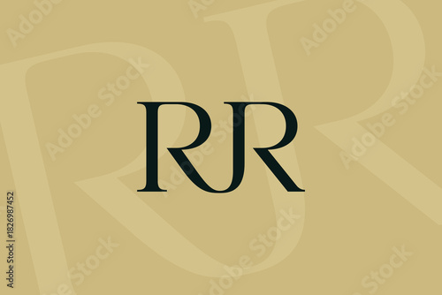 RR letter logo icon design. Classic style luxury initials monogram.