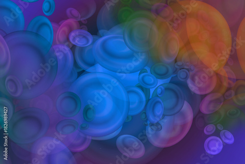 abstract background with colorful circles