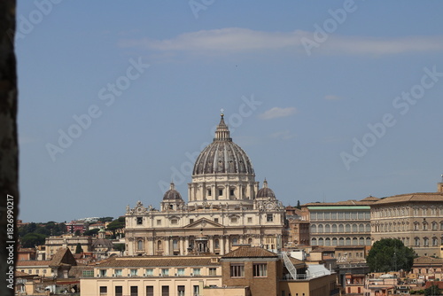 Italy, Rome, skyline from Castel Sant'Angelo