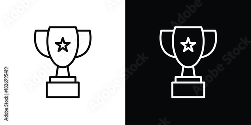 Achievement icons vector. doodle. on a white background.