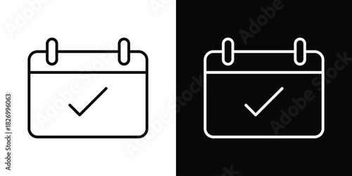Appointment icons vector. doodle. on a white background.