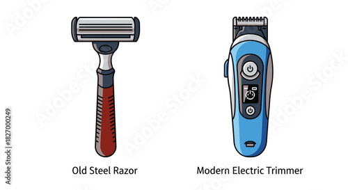 Comparing traditional wet shaving with a modern electric body grooming tool