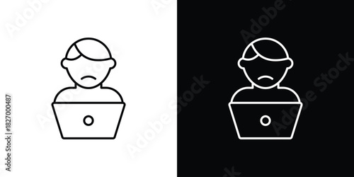 Burnout icons vector. doodle. on a white background.