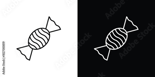 Candy icons vector. doodle. on a white background.