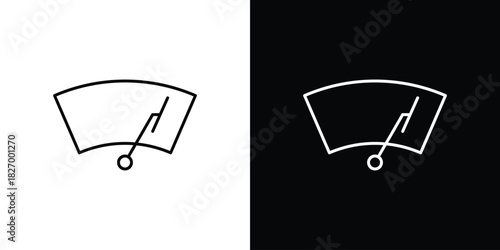 car windscreen icons vector. doodle. on a white background.