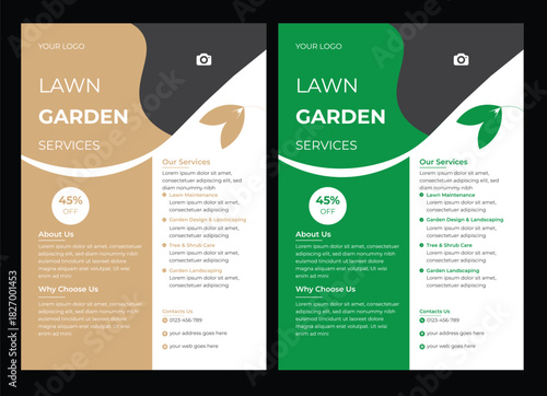 lawn care Service flyer design template. landscaping and gardening lawn care service flyer lawn & garden flyer design template landscaping services Tree and gardening service poster leaflet design. la