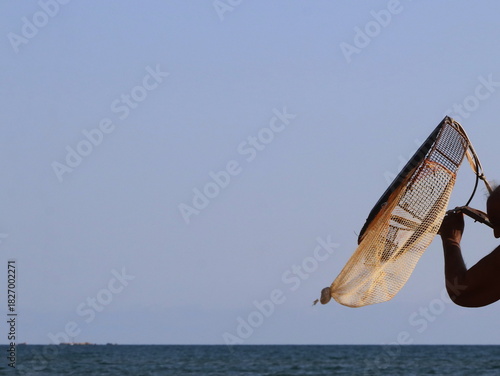 windsurfer on the beach