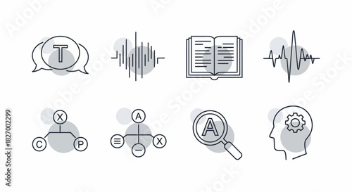 Collection of Icons Representing Concepts and Ideas.