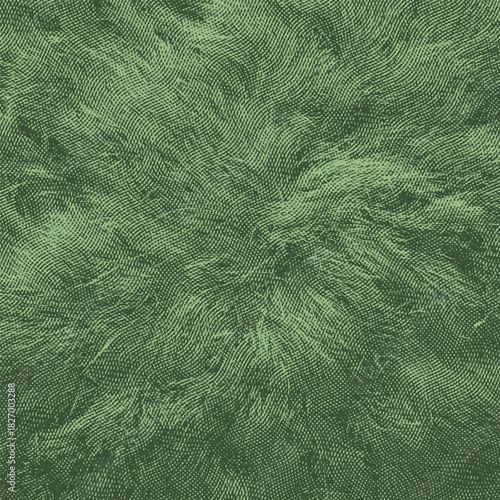 Halftone abstract grass texture background in green tones.