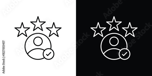Customer experience icons vector. doodle. on a white background.