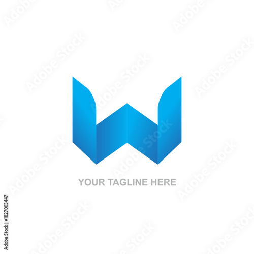 W Logo. Letter W Logo business or design template. Initial W logo design vector illustration.