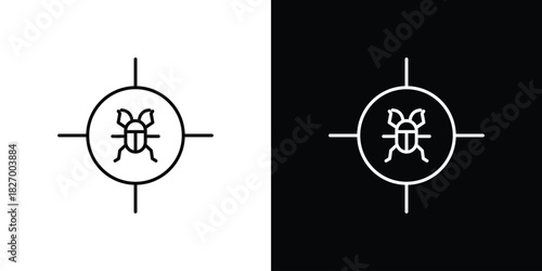 Debug icons vector. doodle. on a white background.