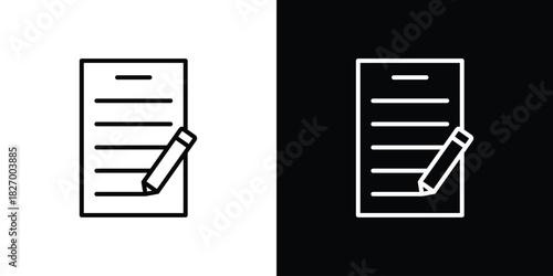 Declarations icons vector. doodle. on a white background.