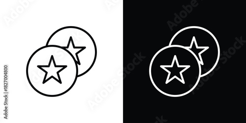 Earn point icons vector. doodle. on a white background.