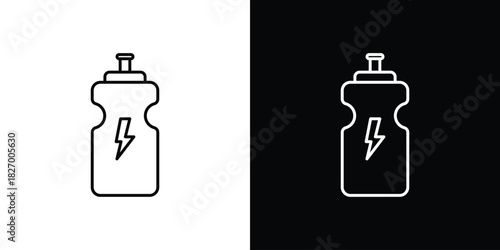 Energy drink icons vector. doodle. on a white background.