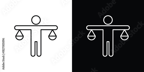 Ethics icons vector. doodle. on a white background.