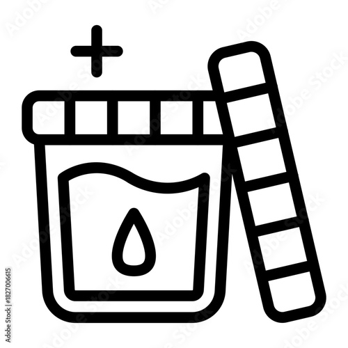 This Urine container icon is suitable for pharmacy.