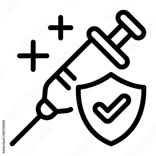 This Vaccine icon is suitable for pharmacy.
