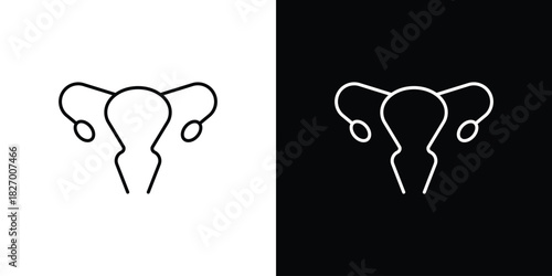 Gynecology icons vector. doodle. on a white background.