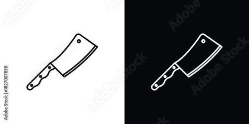 Hatchet icons vector. doodle. on a white background.