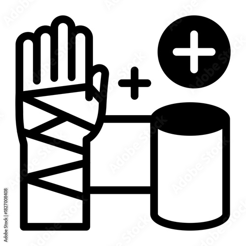 This Bandage icon is suitable for pharmacy.
