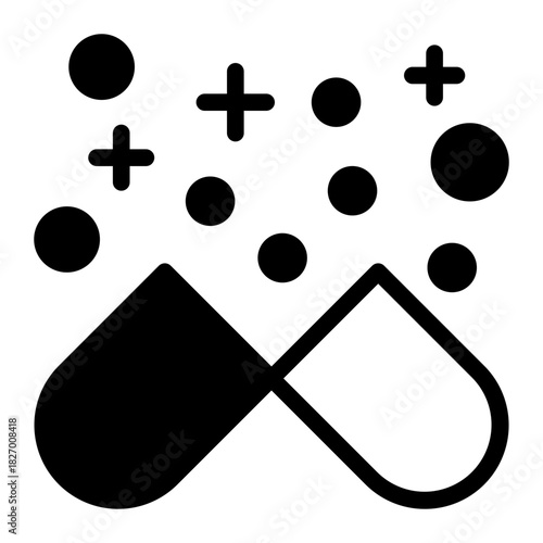 This Capsule icon is suitable for pharmacy.