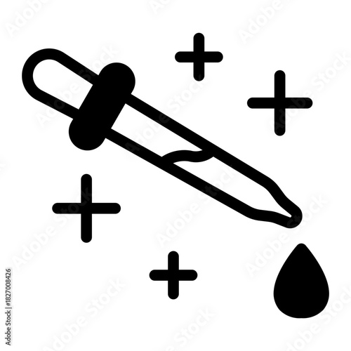 This Eyedropper icon is suitable for pharmacy.