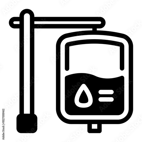 This Saline icon is suitable for pharmacy.