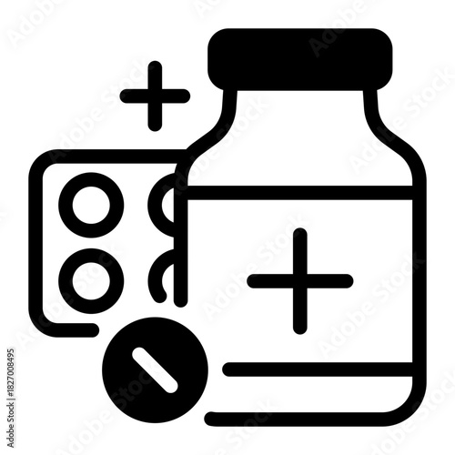 This Tablet icon is suitable for pharmacy.