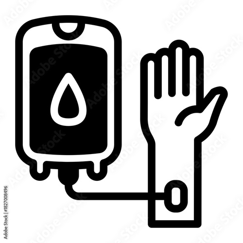 This Transfussion icon is suitable for pharmacy.