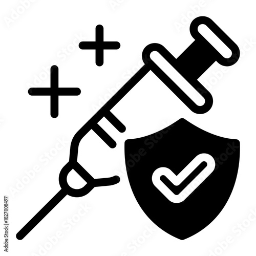 This Vaccine icon is suitable for pharmacy.