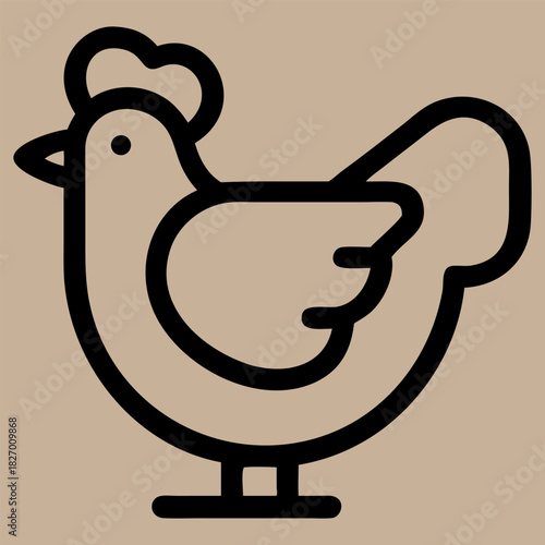 Closeup shot of a hen sitting on the grass with its chicken