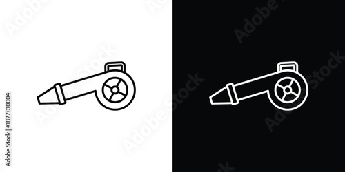 Leaf blower icons vector. doodle. on a white background.