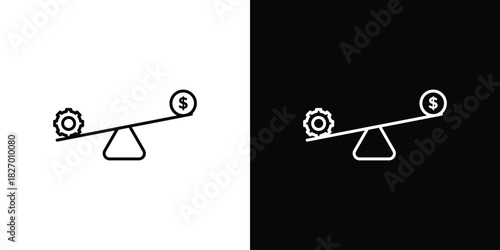 Leverage icons vector. doodle. on a white background.
