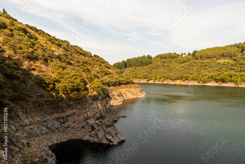 The Barcena Dam near Ponferrada, Spain