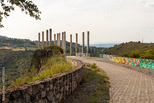 The Barcena Dam near Ponferrada, Spain
