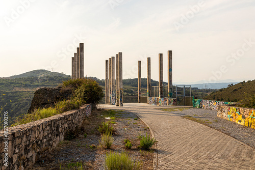 The Barcena Dam near Ponferrada, Spain