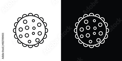 Massage ball icons vector. doodle. on a white background.