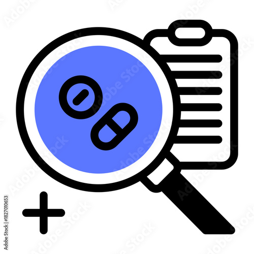 This Analysis icon is suitable for pharmacy.