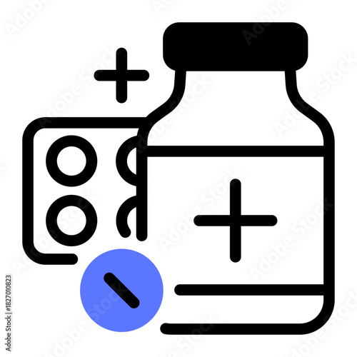 This Tablet icon is suitable for pharmacy.