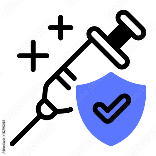 This Vaccine icon is suitable for pharmacy.